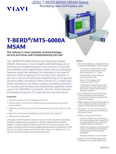 mts 6000a pdf manual